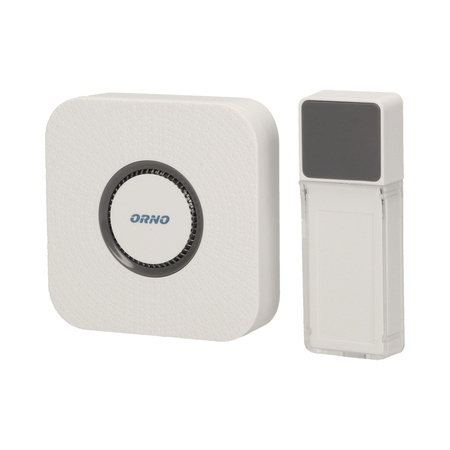 Dzwonek bezprzewodowy TORINO DC. bateryjny. learning system. 52 dźwięki. 200m OR-DB-FX-129