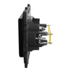 Gniazdo komputerowe pojedyncze RJ45 5e UTP czarne Niloe Step 863559