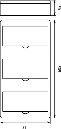 Rozdzielnica natynkowa FALA N+PE RN-36/B E-P 7.16