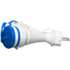 Rozgałęźnik przenośny szaro-niebieski R-X3/44S IP44 3×2P+Z 16A 250V Schuko W-01161