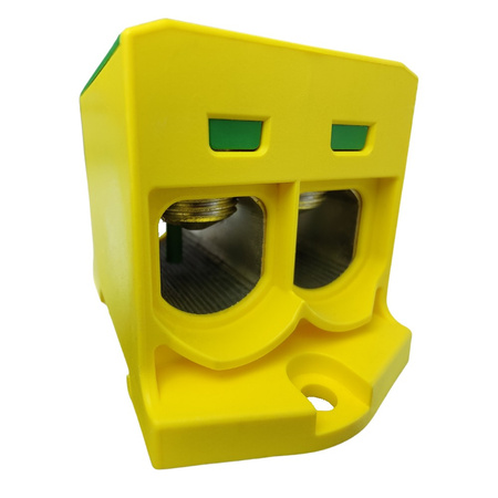 Morek Złączka szynowa do łączenia przewodów 25-150mm² 2xAl/Cu OTL 150-2 żółto-zielony zacisk uniwersalny MAA2150Y10