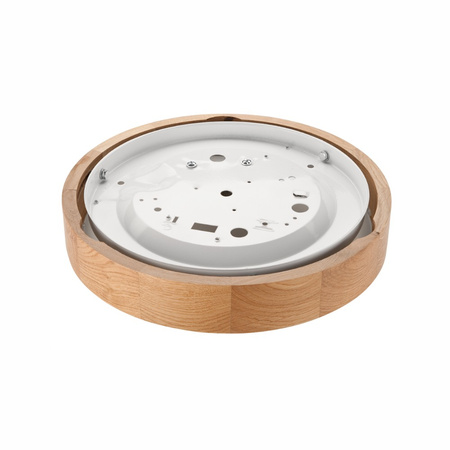 Lampa sufitowa plafon drewniany dębowy LED 1-punktowy wypukły 27 cm LD-PD-8.1 DAB