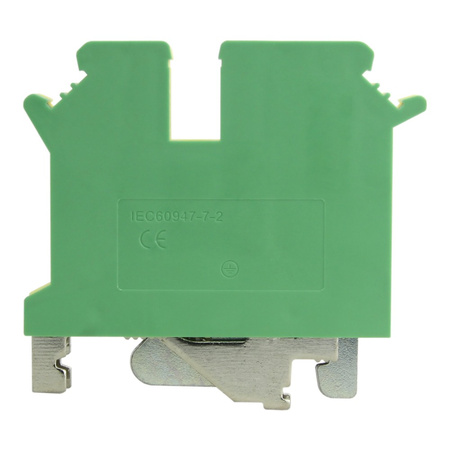Złączka szynowa żółto-zielona PE śrubowa 4mm2 3-przewodowa 1P PC4-TW-PE-01P-1Y-00A