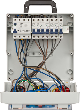 Rozdzielnica budowlana przenośna 1x16A 1x32A 4xSchuko z RCCB Brennenstuhl 1154890020
