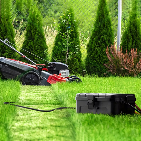 Skrzynka hermetyczna na kable wodoodporna duża 29x13,2x10cm zewnętrzna puszka elektryczna na przedłużacz 6 przepustów ogrodowa organizer czarna kempingowa do lampek świątecznych choinkowych DV-6654 Doktorvolt