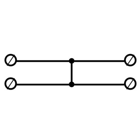 Złączka szynowa uniwersalna ETB 35/1x2 Al/Cu elektryczna śrubowa 4 otwory do kabli Elektro Becov UK2035.24