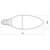 Żarówka LED 8W E14 3000K ciepły biały 700lm SMDC37-80 GTV LD-SMDC37-80