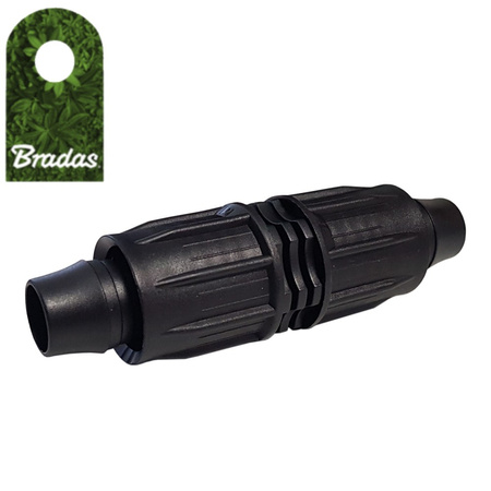 Łącznik QJ do rur PE 16mm zasilających montażowych linii kroplującej Bradas 0216 idealny do systemów nawadniania DSWAQJ-L1616