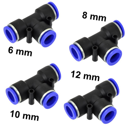 Złączka automatyczna węża PU/PE typ T fi 10 mm G03043