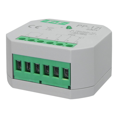 Przekaźnik elektromagnetyczny PP-1Zi 230V 16A 1xNO do puszki F&F PP-1ZI-230V