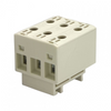Złączka szynowa uniwersalna ETB 16/1x3 (L1,L2,L3) Al/Cu elektryczna śrubowa 6 otworów do kabli Elektro Becov UK3316.21