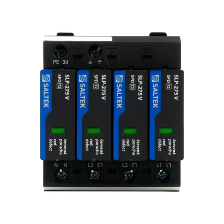 Ogranicznik przepięć typ 2 40kA SLP-275 V/4 do 350V DC szyna DIN warystorowy ochronnik przepięciowy dla niskiego napięcia A01722