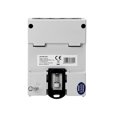 3-fazowy licznik energii elektrycznej. 80A. MID. 3 moduły. DIN TH-35mm OR-WE-520