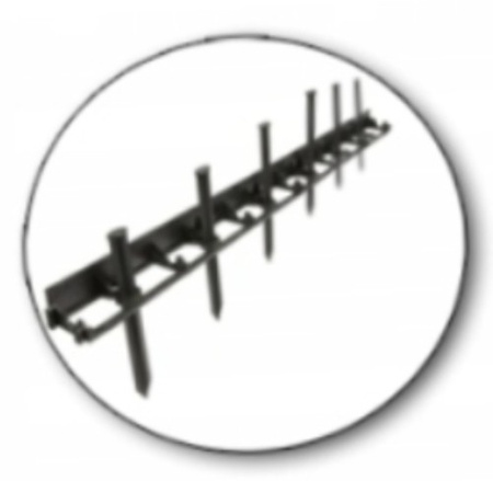 Obrzeże ogrodowe 58/1000mm TYP2 RIM-BORD-58 1m + 6 kołków mocujących Bradas OBRB55TYP2/6KOL