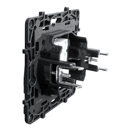 Gniazdo telefoniczne RJ11 czarne Niloe Step 863555