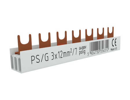 Szyna łączeniowa grzebieniowa PS/G 3-fazowa 7-modułowa 12mm2 80A 6312