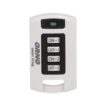 2-kanałowy pilot do zdalnego sterowania włącznikami podtynkowymi i gniazdami ORNO Smart Living OR-SH-1708