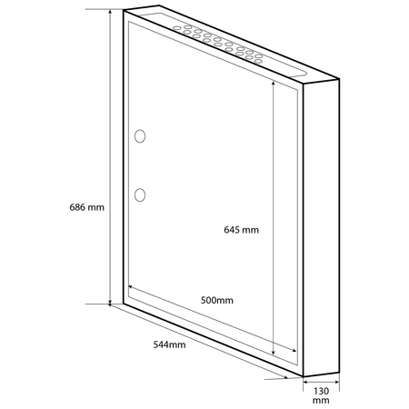 Doktorvolt Rozdzielnica natynkowa 3x24 modułowa metalowa IP30 MN72/3/24