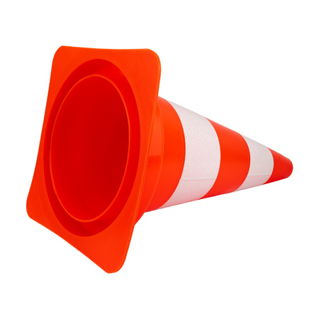 Pachołek drogowy odblaskowy U-23 słupek ostrzegawczy 50cm miękki PVC Doktorvolt DV-5725