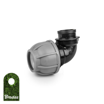 Kolanko do rur PE 25mm 90° z gwintem wewnętrznym 3/4" PN10 DSRA10K25F34