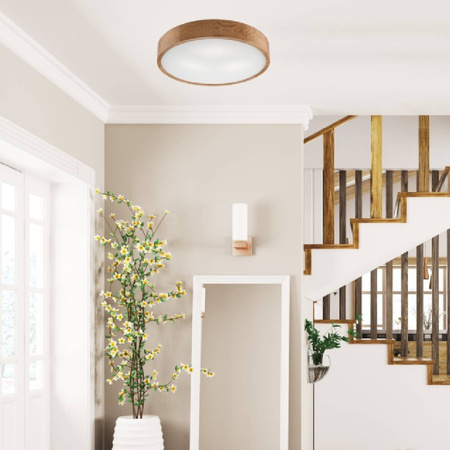 Lampa sufitowa drewniana lampa plafon drewniany dębowy LED 3-punktowy okrągły 47 cm IP20 LD-PD-6.3 DAB