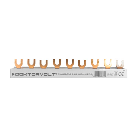Szyna łączeniowa grzebieniowa PS/G 3-fazowa 9-modułowa 12mm2 80A DV-6329-PSG