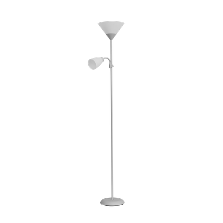 Lampa stojąca podłogowa URLAR 175 cm max 25W E27 max 25W E14 szara LS-2/G