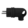 Wtyczka gumowa kątowa 16A 230V czarna Schuko 3101-302-0300