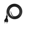 Przewód przyłączeniowy 2m z wtyczką prostą TYP E 230V 16A 2×1 mm² H07BQ-F PP-21 czarny W-98574