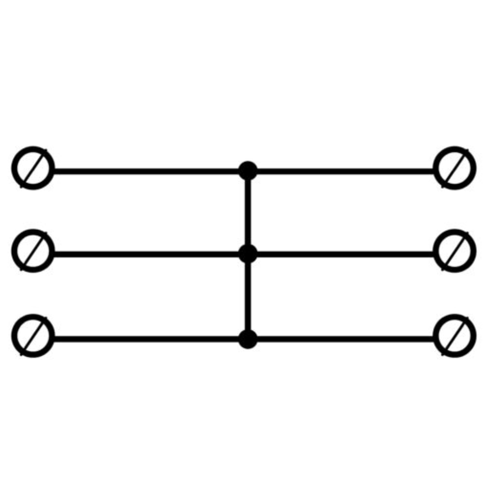 Hauptleitungsklemme Anschlussklemme ETB 50/1x3 Al/Cu Universalklemme elektroinstallation 6 Löcher  Elektro Becov