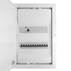 Rozdzielnica modułowa podtynkowa 2x12 zabezpieczona 10xMCB 1xRCCB VDE  okablowana skrzynka elektryczna Hager 505,50x348x98mm zaciski rozgałęźne L1, L2, L3, N, PE Doktorvolt DV-6227-PT