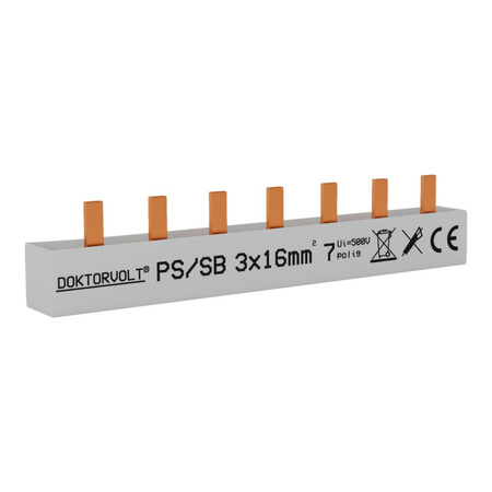 Szyna łączeniowa sztyftowa PS/S 3F 7Mod 16mm2 DV-5125-PSS