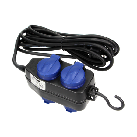 Przedłużacz warsztatowy bryzgoszczelny 5 m Schuko OR-AE-13160(GS)/5M