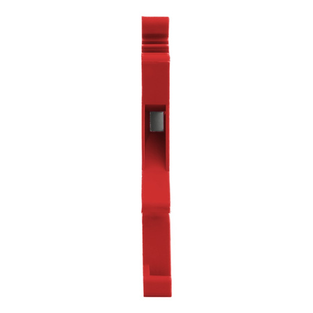 Złączka szynowa przelotowa czerwona śrubowa 10mm2 1P VDE UL PC10-01P-16-00A(H)