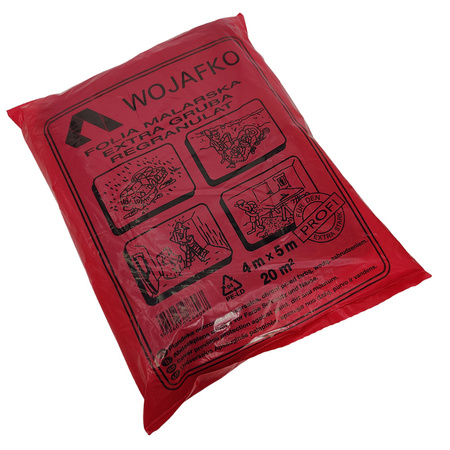 Folia malarska ochronna 4x5m regranulat Wojafko różne grubości DV-102