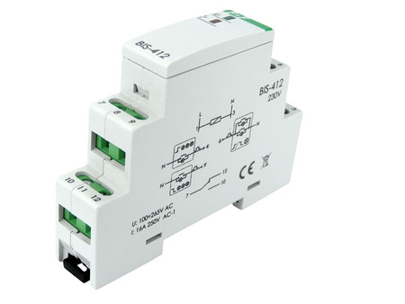 16A Przekaźnik bistabilny impulsowy grupowy F&F BIS-412 230V