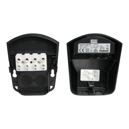 Zewnętrzny ruchomy czujnik ruchu 360st. IP55 theLuxa S360 czarny TH-N TH-1010511