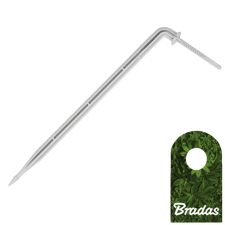 25x Kroplownik patykowy kątowy 2,2l/h na wąż 3x5mm Bradas 0179