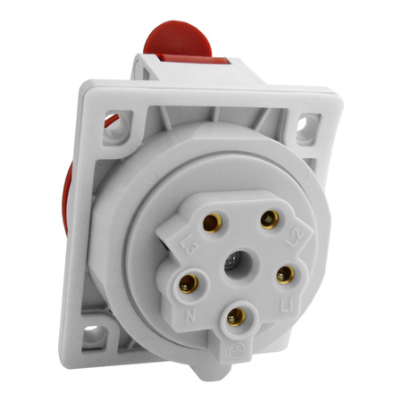 Gniazdo tablicowe skośne CEE 32A 5P IP54 Doktorvolt IEN 3253 DV