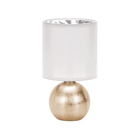 Lampka stołowa PERLO E14 GOLD/WHITE IDEUS 03291