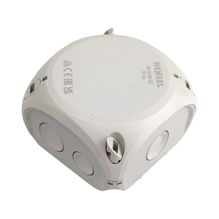 Puszka odgałęźna Hensel 84x84x55mm obudowa elektroinstalacyjna IP66 szara DK 0100 GZ