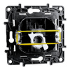 Gniazdo komputerowe pojedyncze RJ45 6A STP czarne Niloe Step 863569