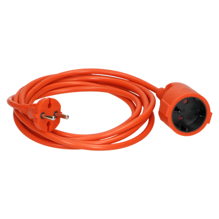 Przedłużacz ogrodowy jednogniazdowy PVC 2x1mm2 długość 50m OR-AE-13210/50M