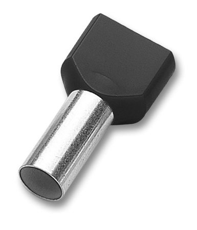 100sztuk Końcówka tulejkowa izolowana podwójna szara 2x 0,75L8 mm2 TID2X0,75L8