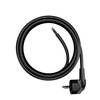 Przewód przyłączeniowy 5m z wtyczką kątową Uni-Schuko 250V 16A 3x1,5 mm² OMY PP-50 czarny W-97186