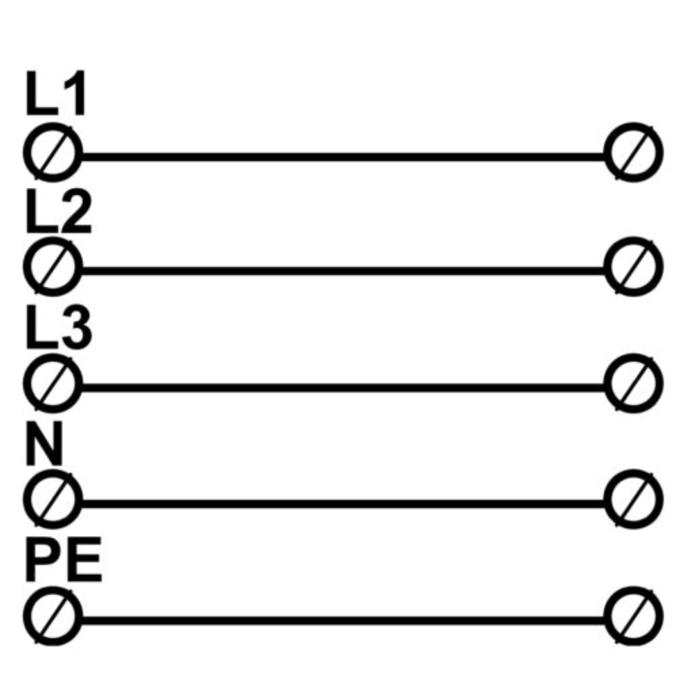 Hauptleitungsklemme Anschlussklemme ETB 50/1x5 (L1,L2,L3,N,PE) Al/Cu Universalklemme 10 Löcher  Elektro Becov