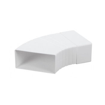 Kolano poziome wielokątne 45° do kanału 110x55mm airRoxy 02-404