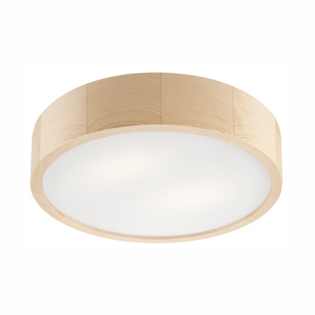 Lampa sufitowa plafon drewniany sosnowy LED 2-punktowy okrągły 38 cm 8032