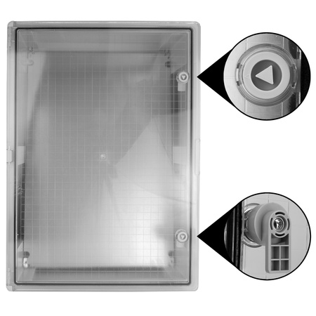 Skrzynka elektryczna z transparentnymi drzwiami 500x700x250mm obudowa rozdzielnia IP65 IK10 TP Electric 
