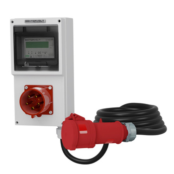 Odbiornikowe 32A Mobilny licznik energii elektrycznej MID Przewód 5x4mm2 Doktorvolt DV-4333-ML